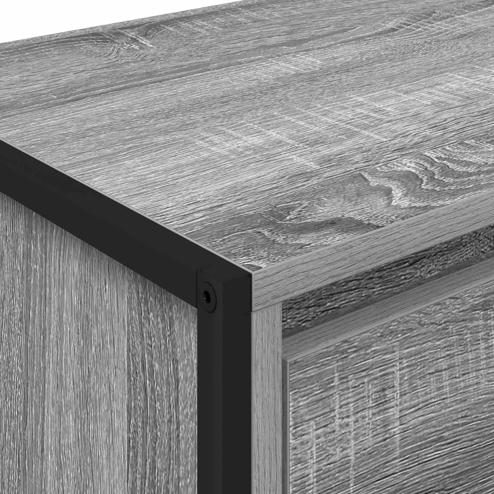 Noćni ormarić 2 pcs Siva Sonoma 39,5 x 30 x 50 cm