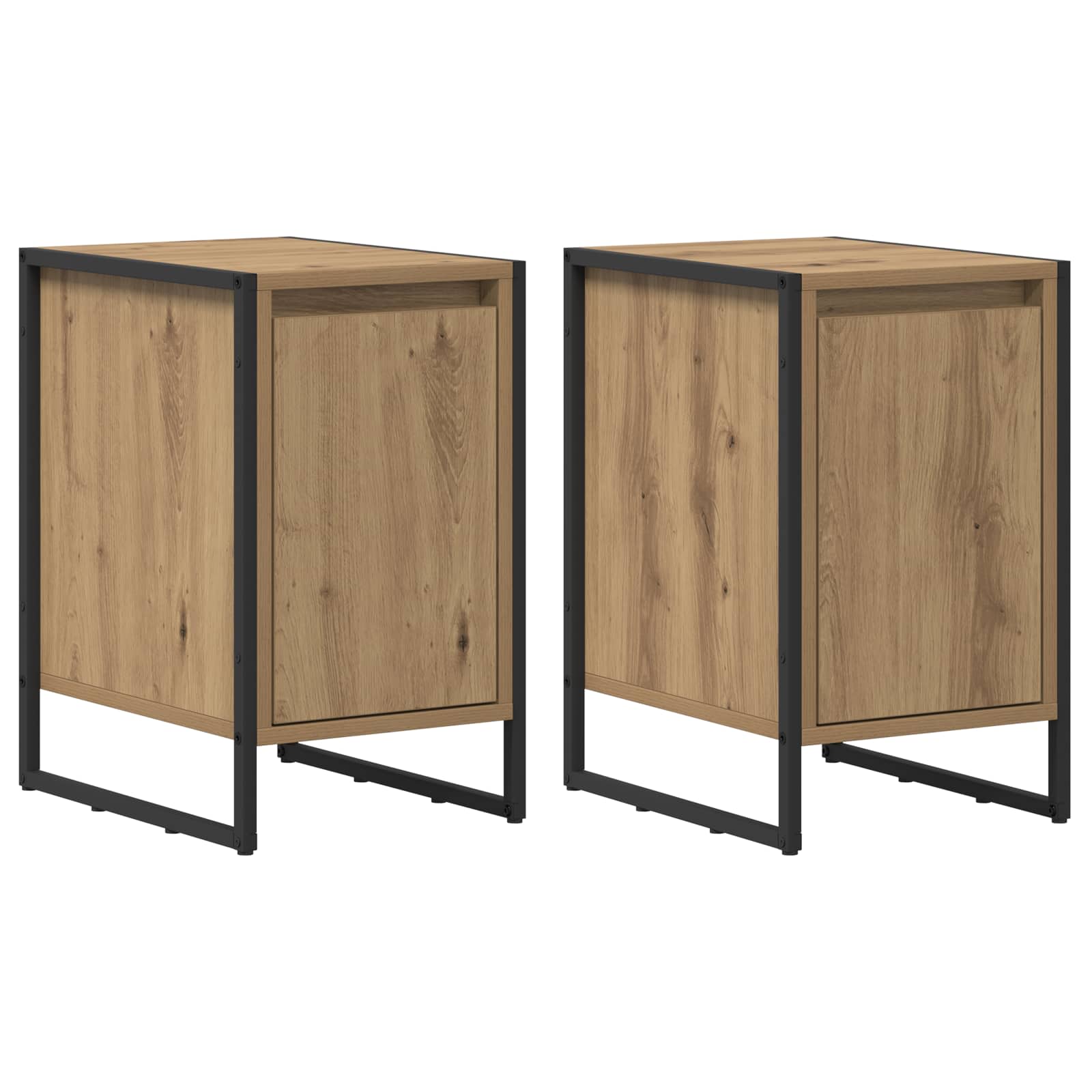 Noćni ormarić 2 pcs Umjetnička hrastovina 39,5 x 30 x 50 cm