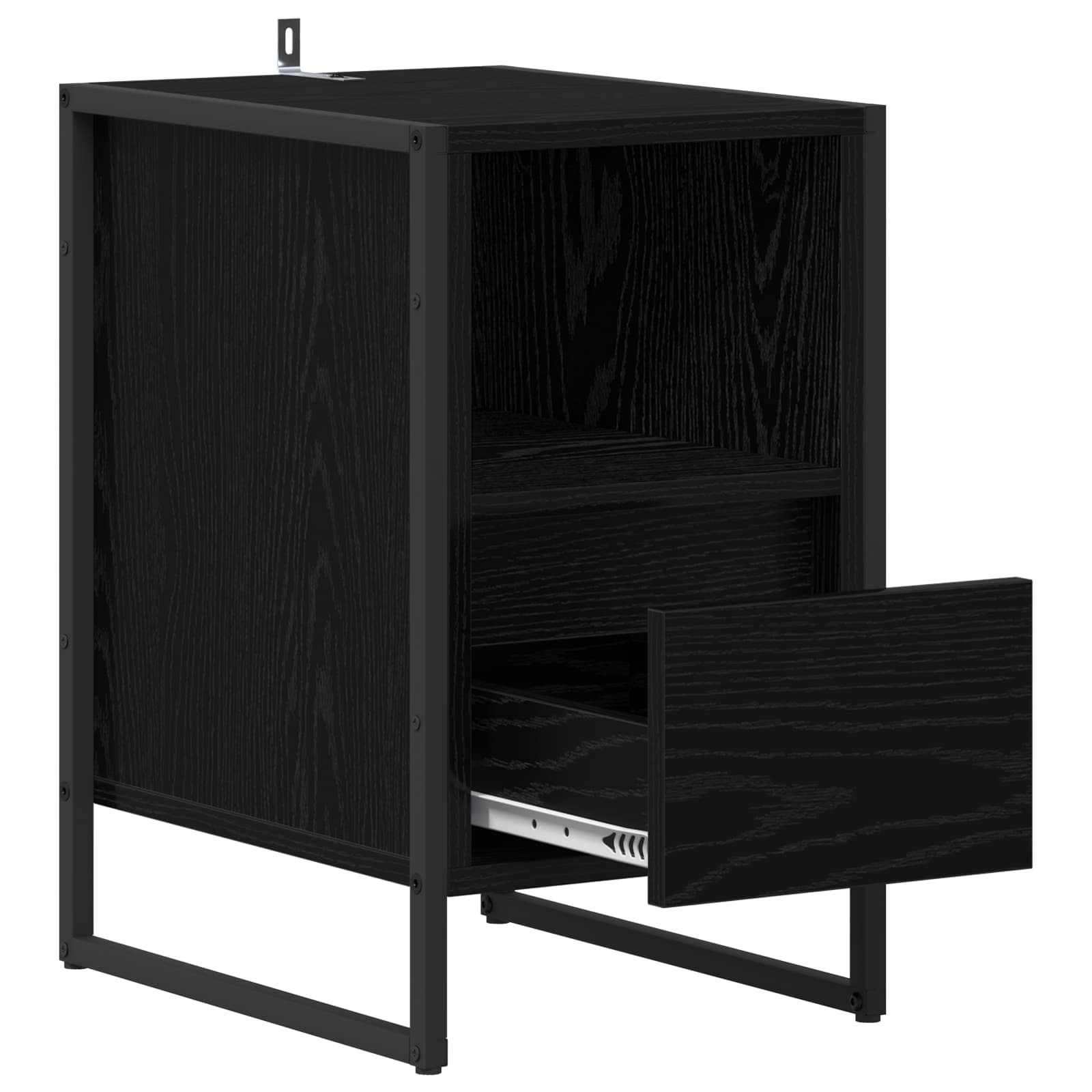 Noćni ormarić s ladicama 2 pcs Crni hrast 39,5 x 30 x 50 cm