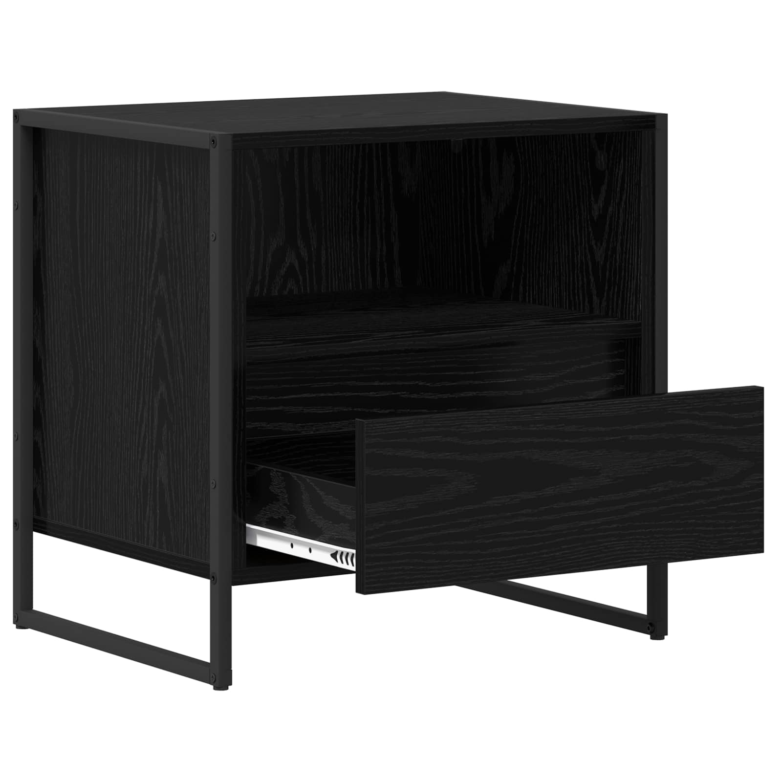 Noćni ormarić s ladicama 2 pcs Crni hrast 50 x 39,5 x 50 cm