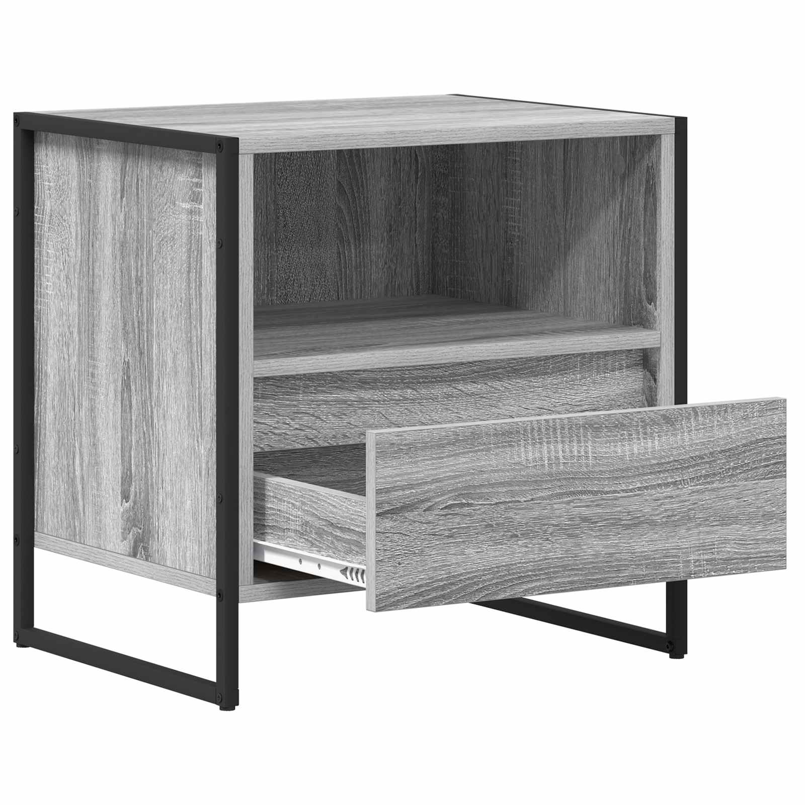 Noćni ormarić s ladicama 2 pcs Siva Sonoma 50 x 39,5 x 50 cm