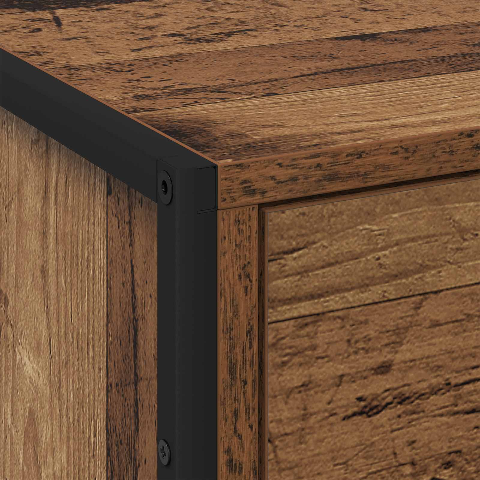 Noćni ormarić s ladicama 2 pcs Staro drvo 50 x 39.5 x 50 cm