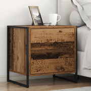 Noćni ormarić s ladicama 2 pcs Staro drvo 50 x 39.5 x 50 cm
