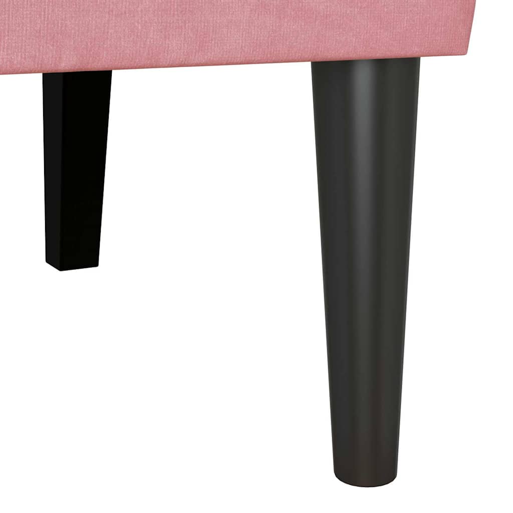Chesterfield klupa Ružičasta 112 x 65,5 x 75 cm Baršun