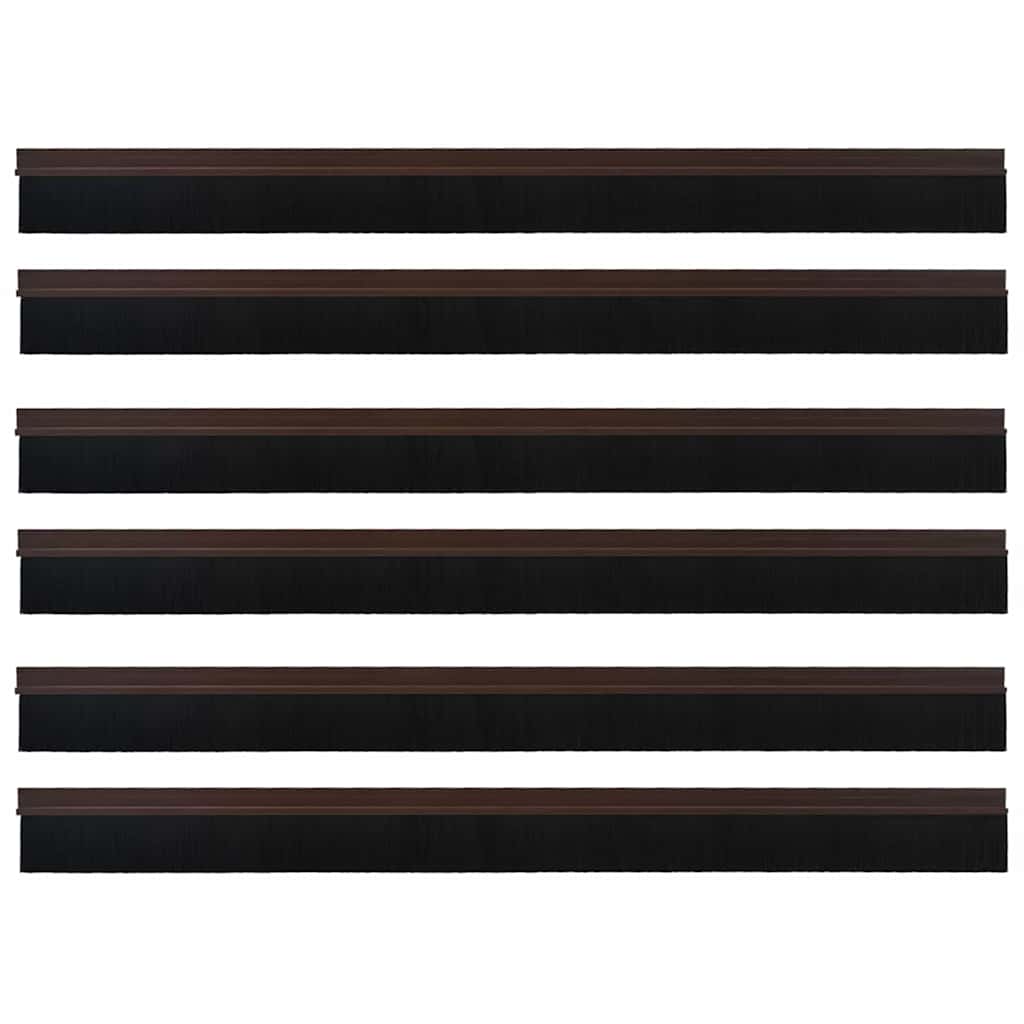 Samoljepljivi pečati za vrata 6 pcs Smeđa 100 cm