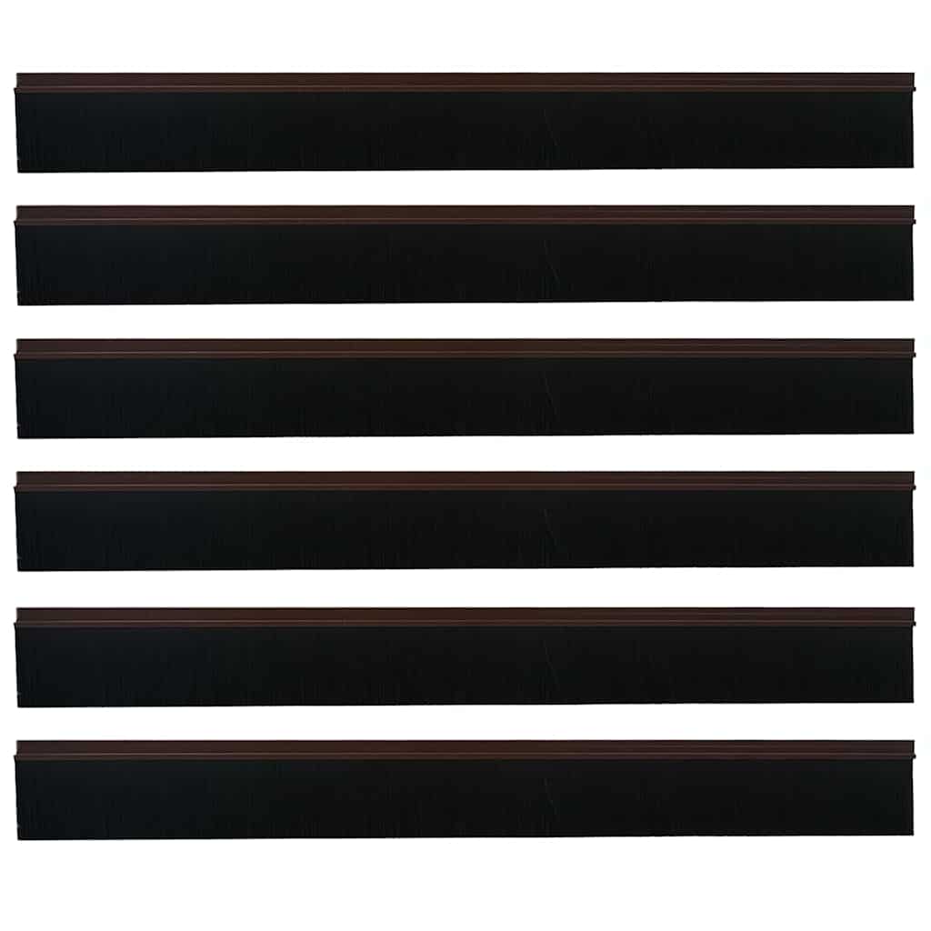 Samoljepljivi pečati za vrata 6 pcs Smeđa 100 cm