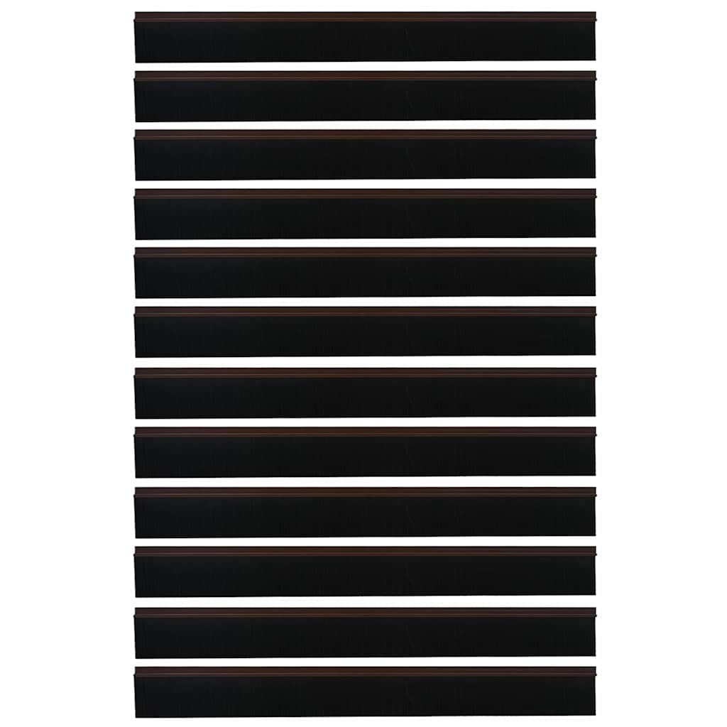 Samoljepljivi pečati za vrata 12 pcs Smeđa 100 cm
