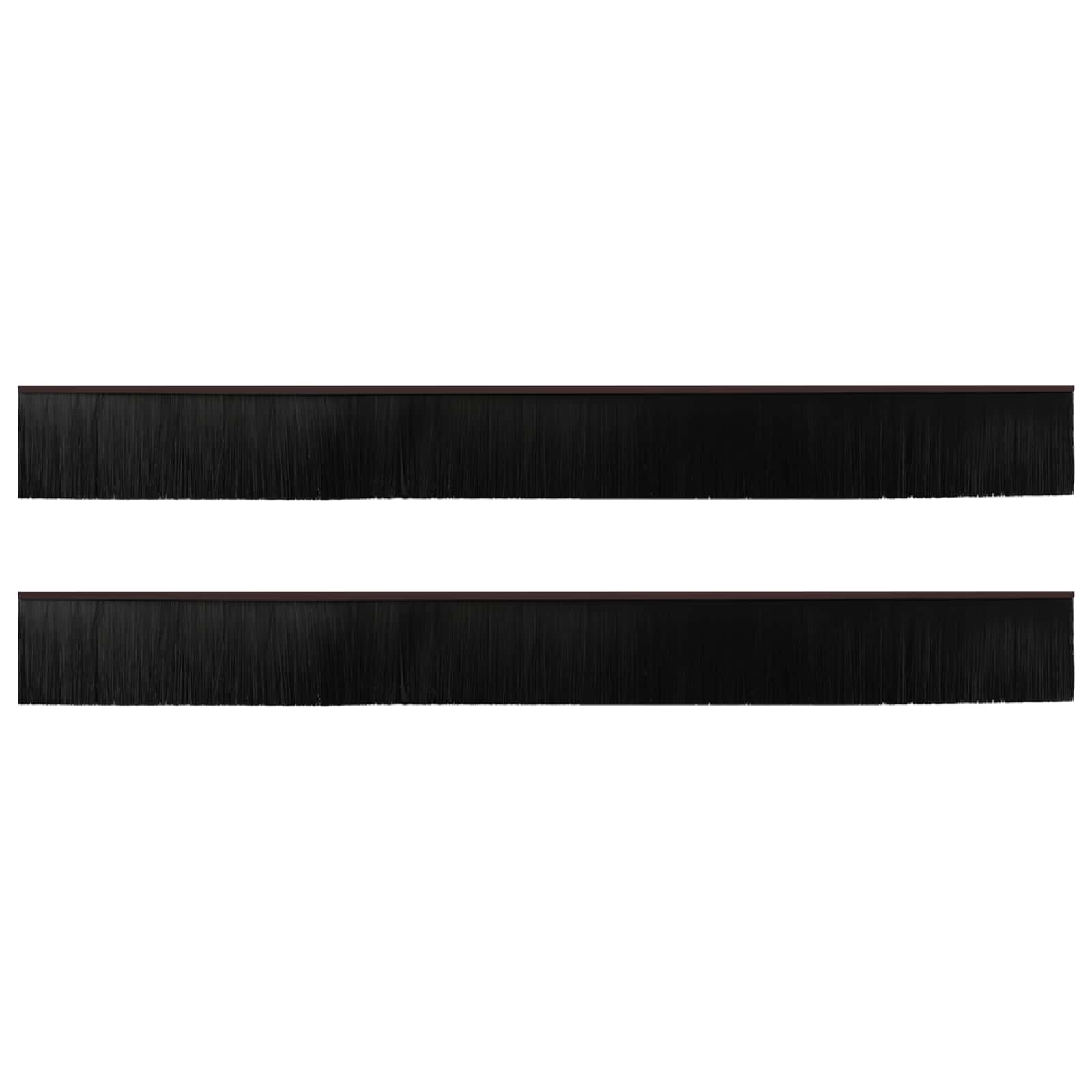 Samoljepljivi pečati za vrata 2 pcs Smeđa 100 cm