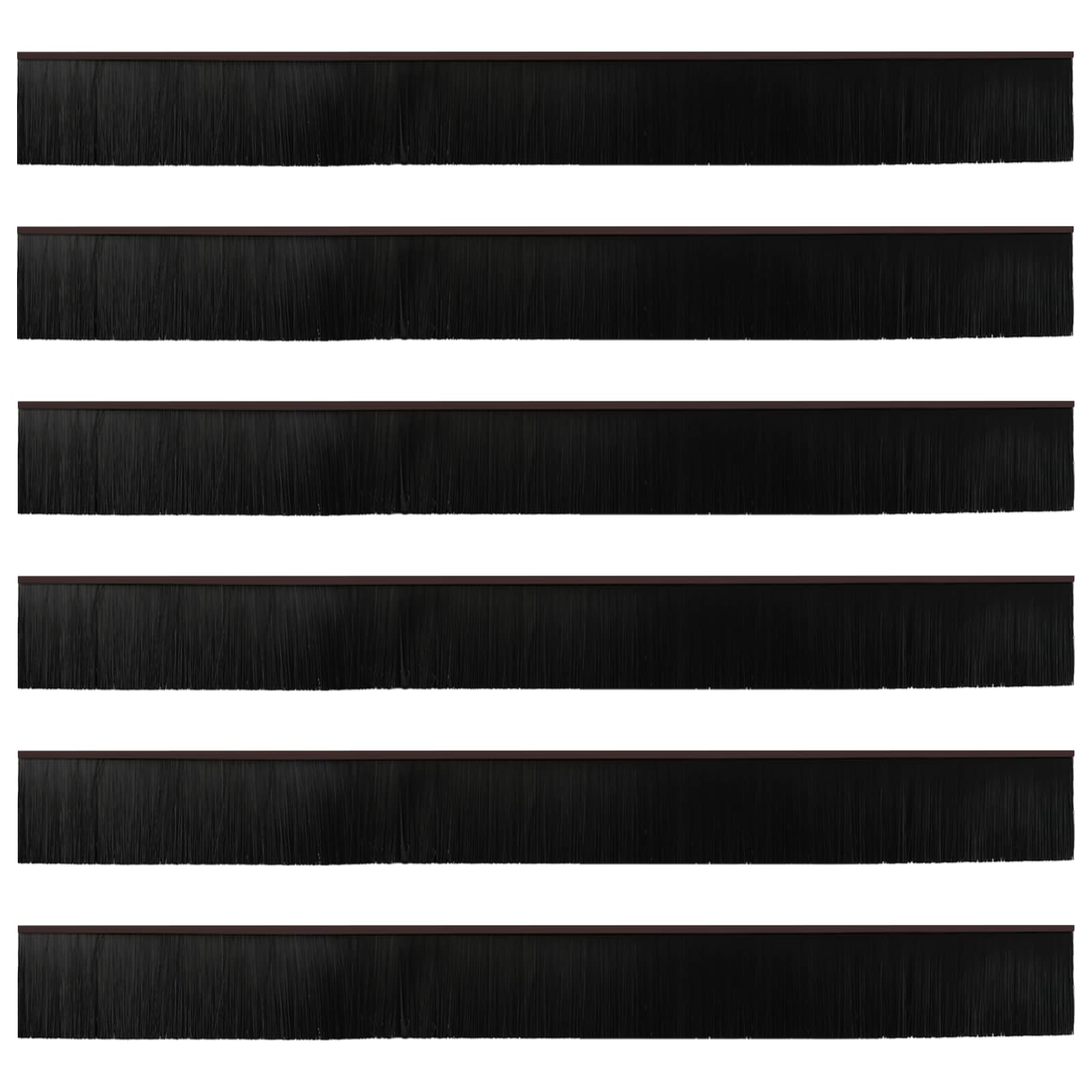 Samoljepljivi pečati za vrata 6 pcs Smeđa 100 cm
