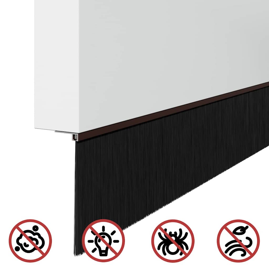 Samoljepljivi pečati za vrata 6 pcs Smeđa 100 cm