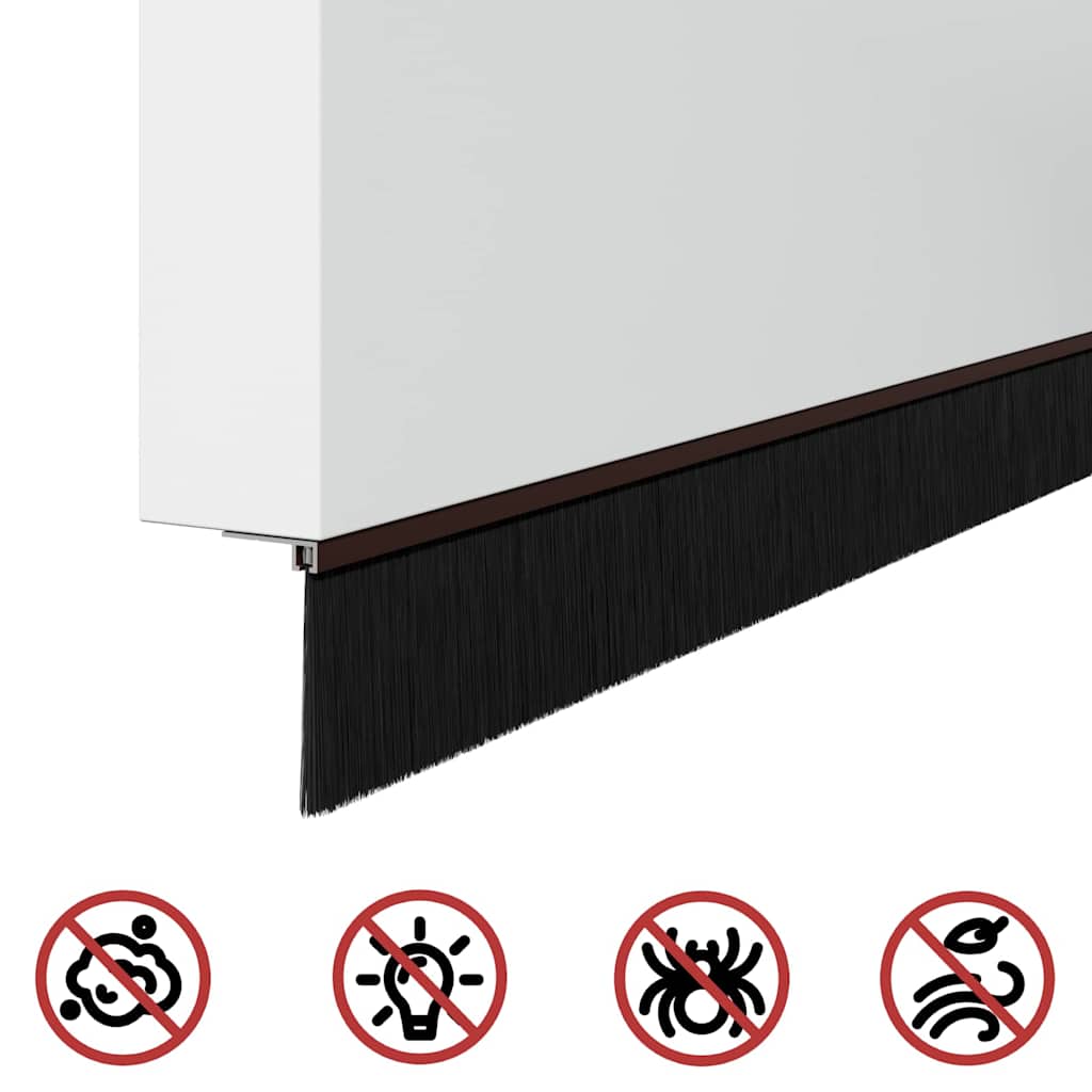 Samoljepljivi pečati za vrata 12 pcs Smeđa 100 cm