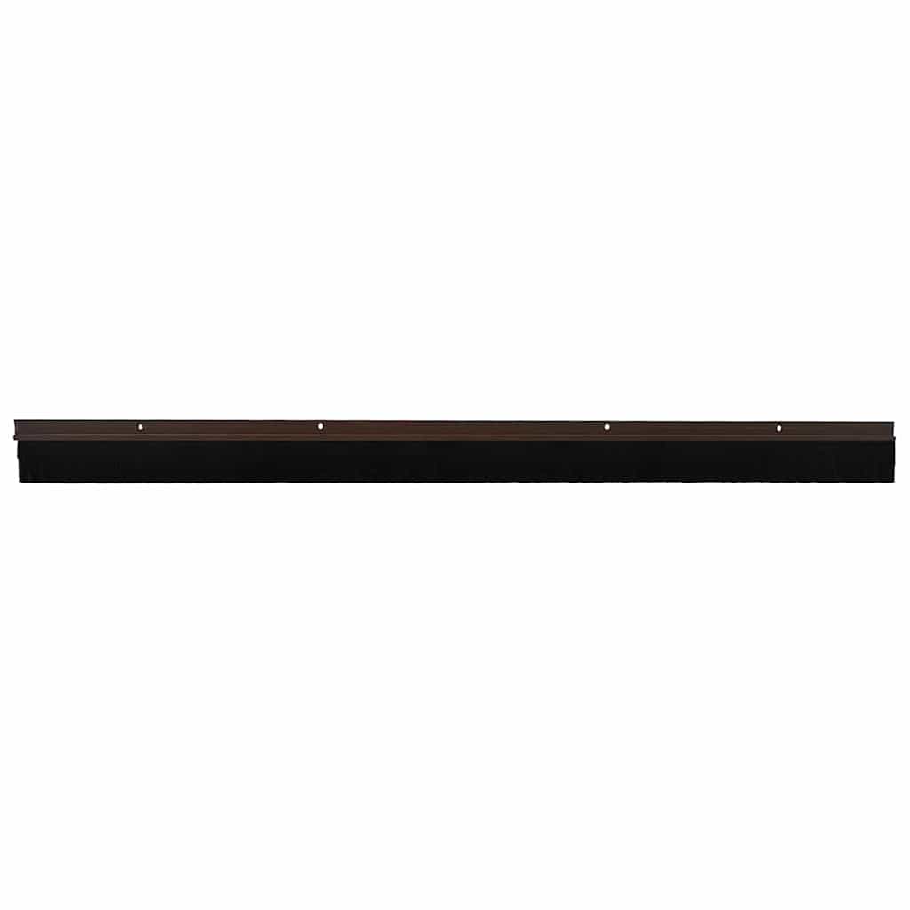 Držač četke za vrata 2 pcs Smeđa 100 cm Aluminijski legura