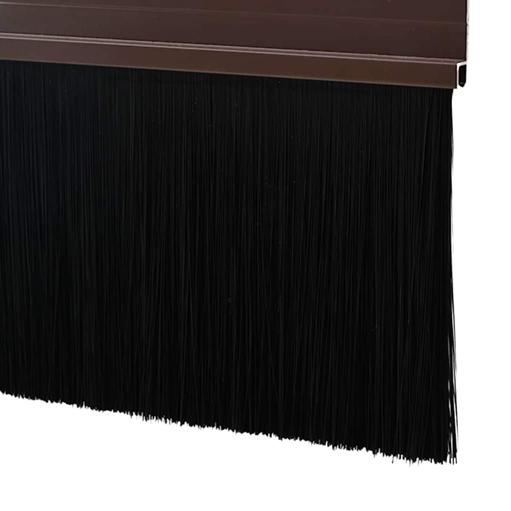 Držač četke za vrata 12 pcs Smeđa 100 cm Aluminijski legura