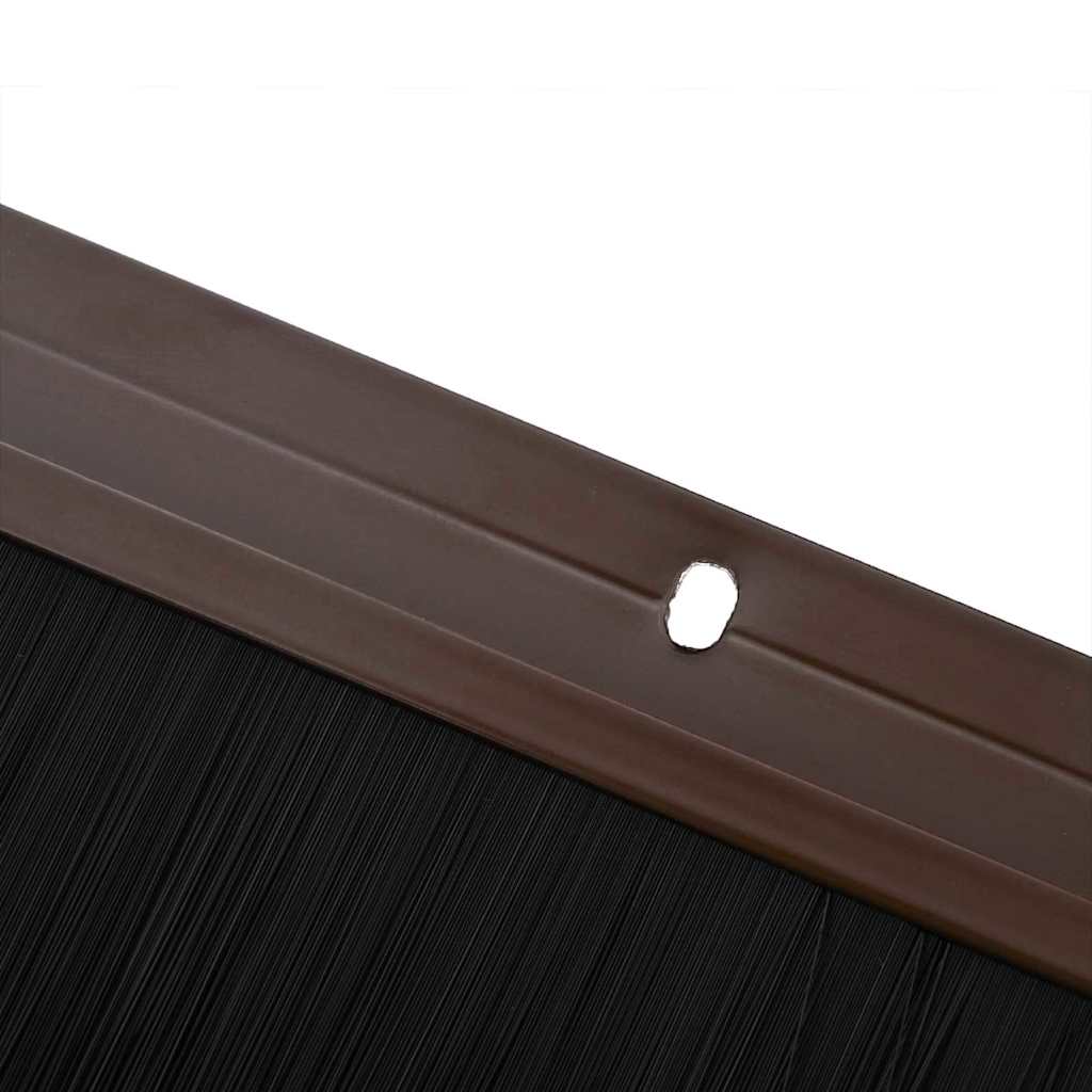 Držač četke za vrata 12 pcs Smeđa 100 cm Aluminijski legura