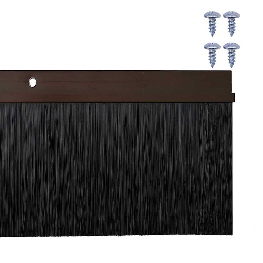Držač četke za vrata 12 pcs Smeđa 100 cm Aluminijski legura
