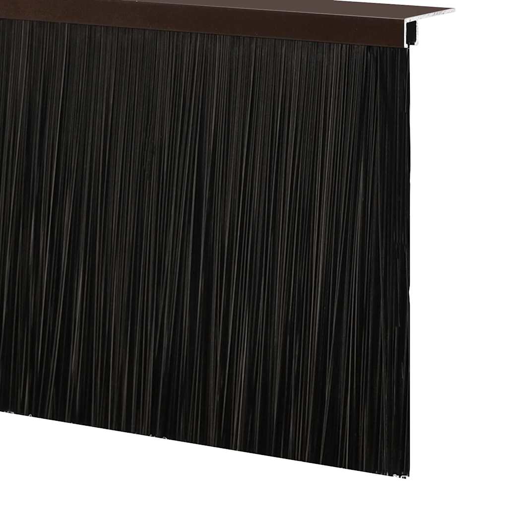 Držač četke za vrata 2 pcs Smeđa 100 cm Aluminijski legura