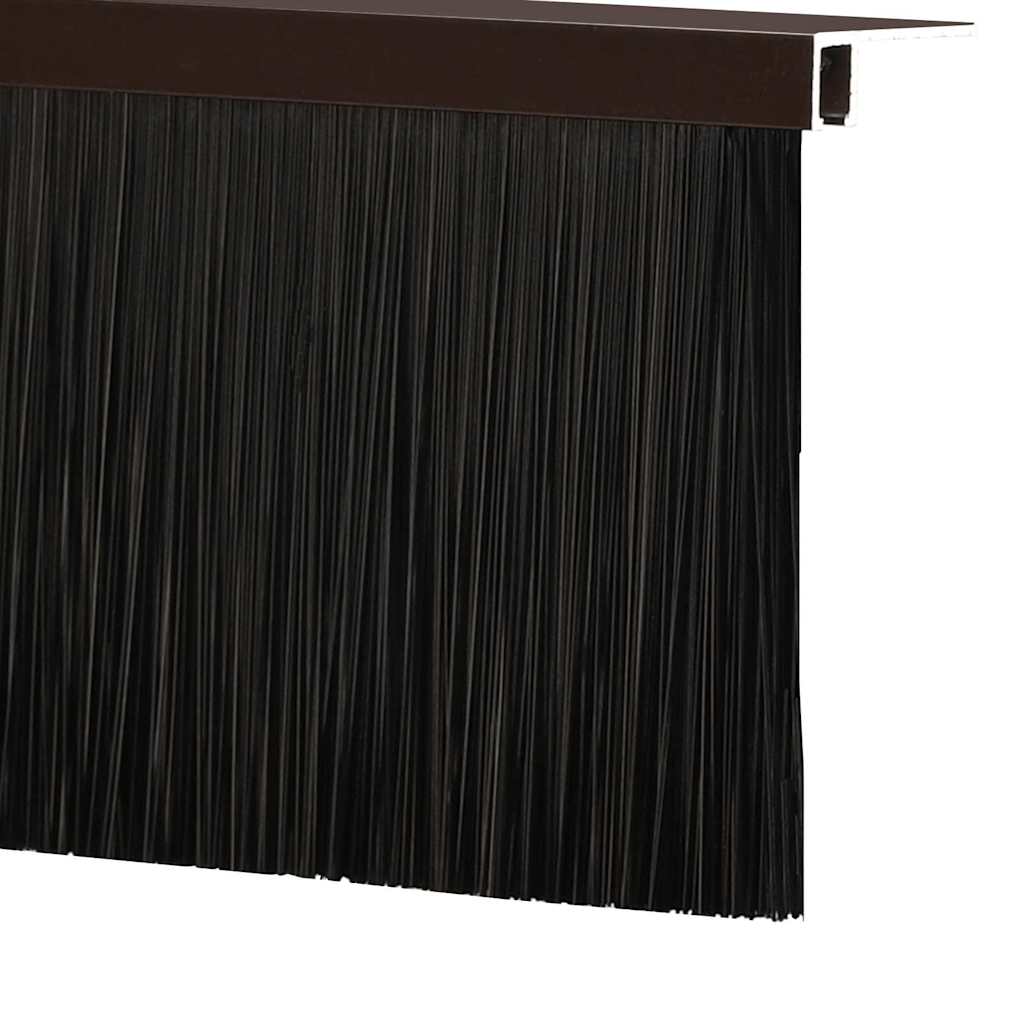 Držač četke za vrata 12 kom. Smeđa 100 cm Aluminijski legura