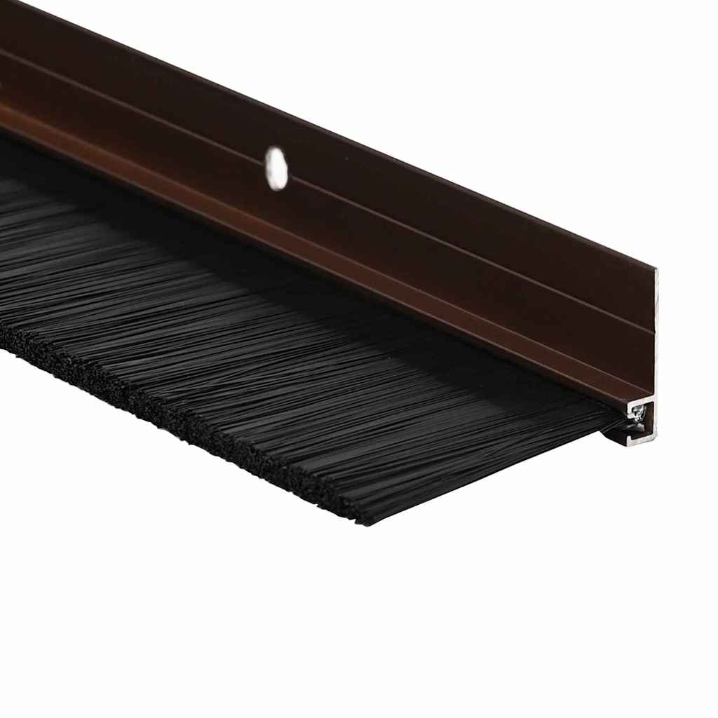 Držač četke za vrata 12 kom. Smeđa 100 cm Aluminijski legura