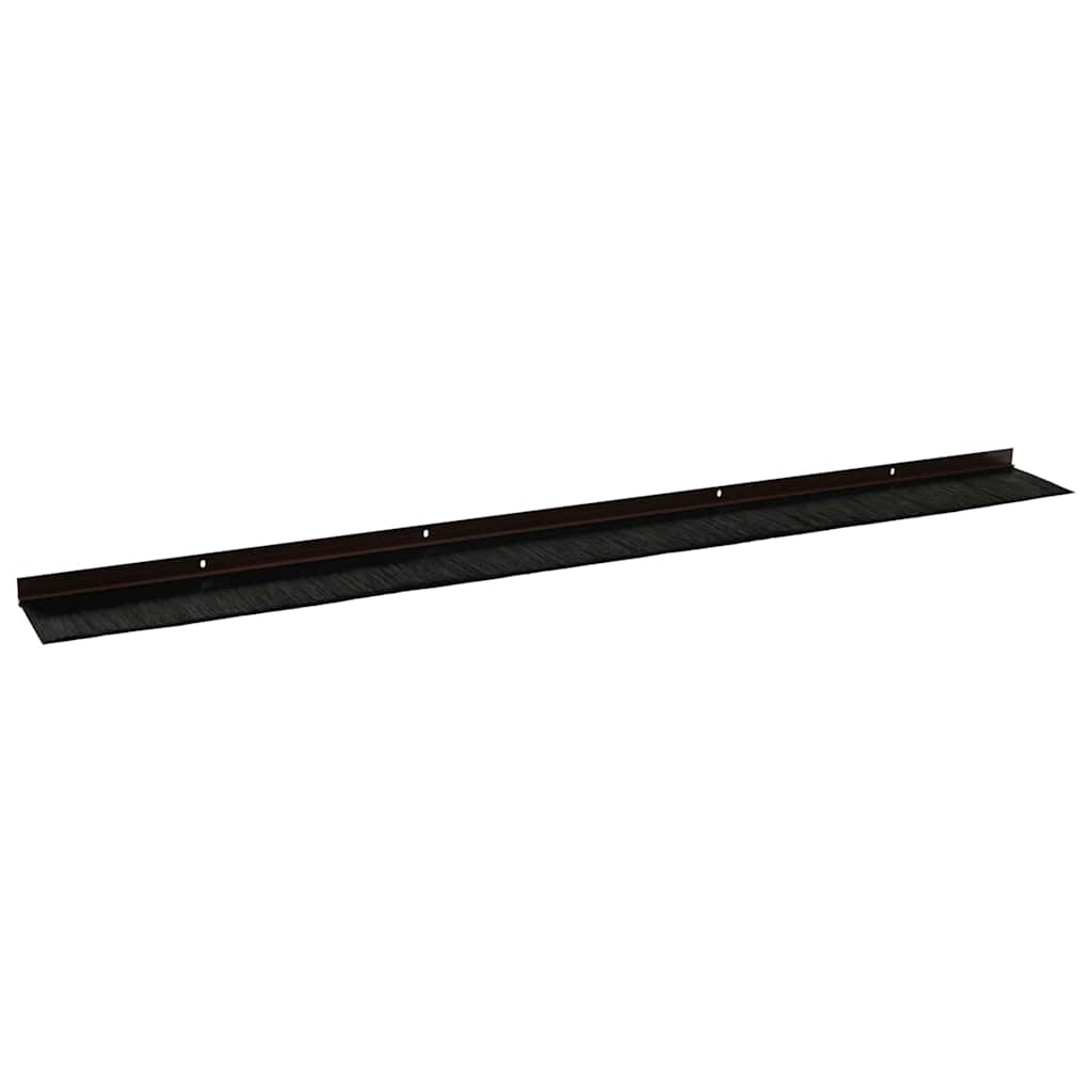 Držač četke za vrata 12 pcs Smeđa 100 cm Aluminijski legura