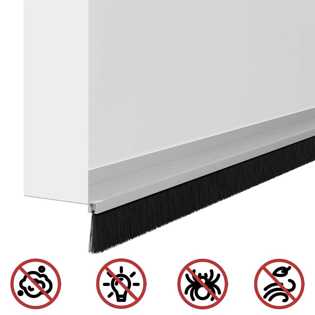 Samoljepljivi pečati za vrata 6 pcs Srebrno 100 cm