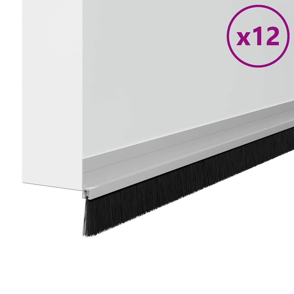 Samoljepljivi pečati za vrata 12 pcs Srebrno 100 cm