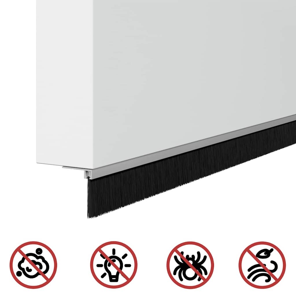 Samoljepljivi pečati za vrata 6 pcs Srebrno 100 cm