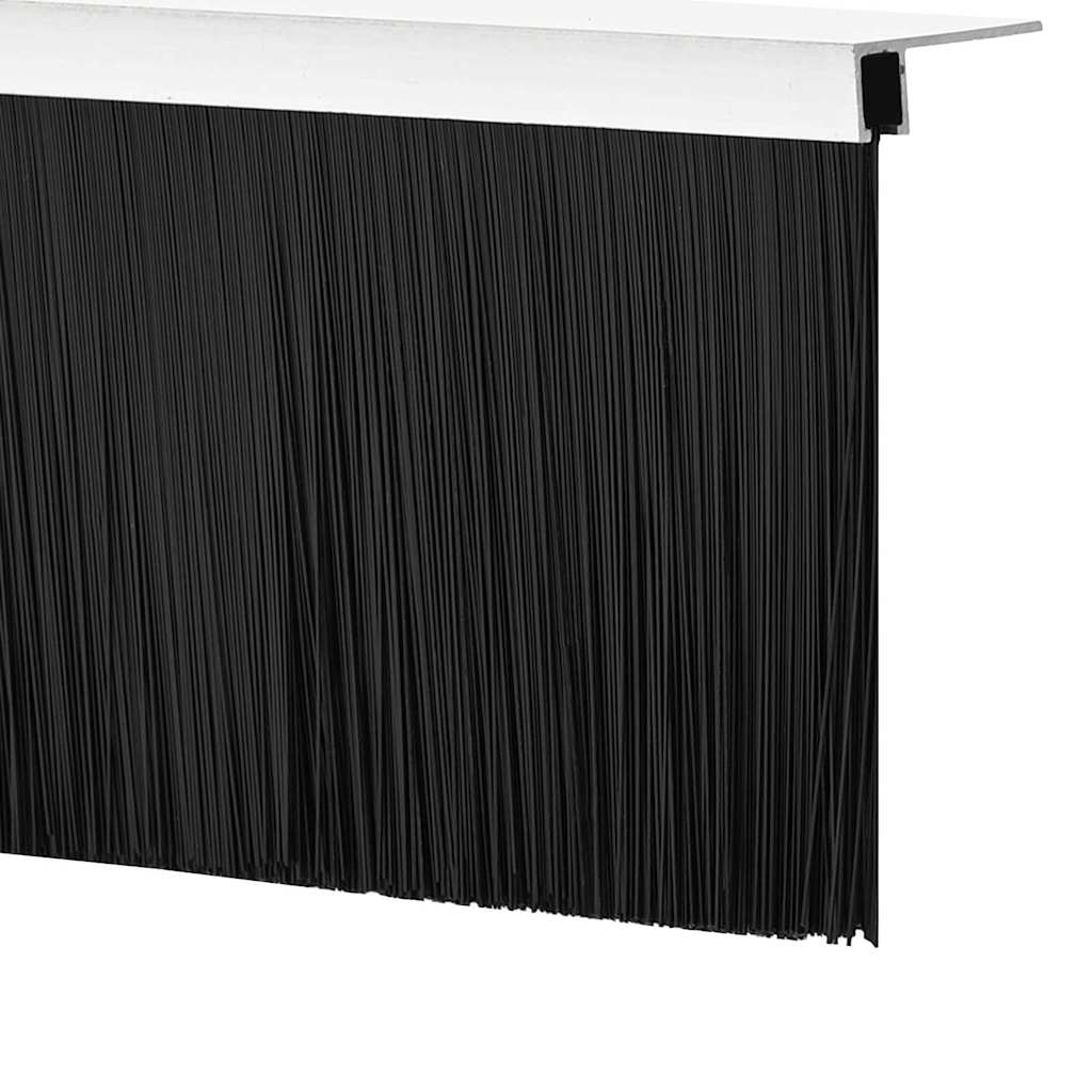 Držač četke za vrata 2 pcs Srebrno 100 cm Aluminijski legura
