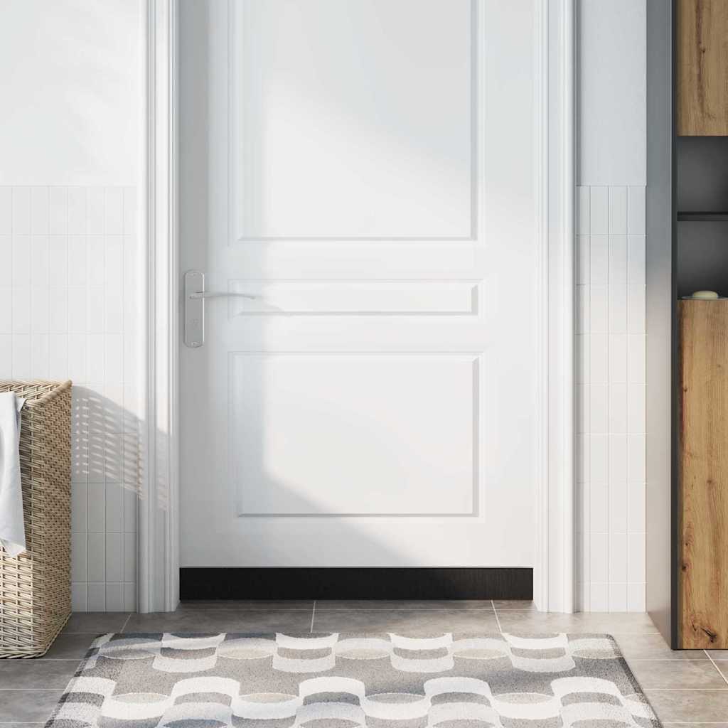 Držač četke za vrata 2 pcs Srebrno 100 cm Aluminijski legura
