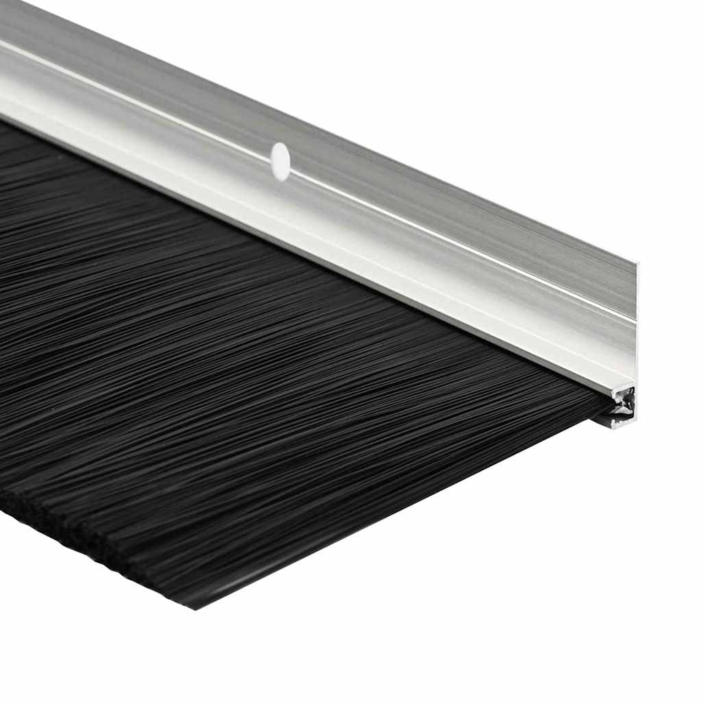 Držač četke za vrata 6 pcs Srebrno 100 cm Aluminijski legura