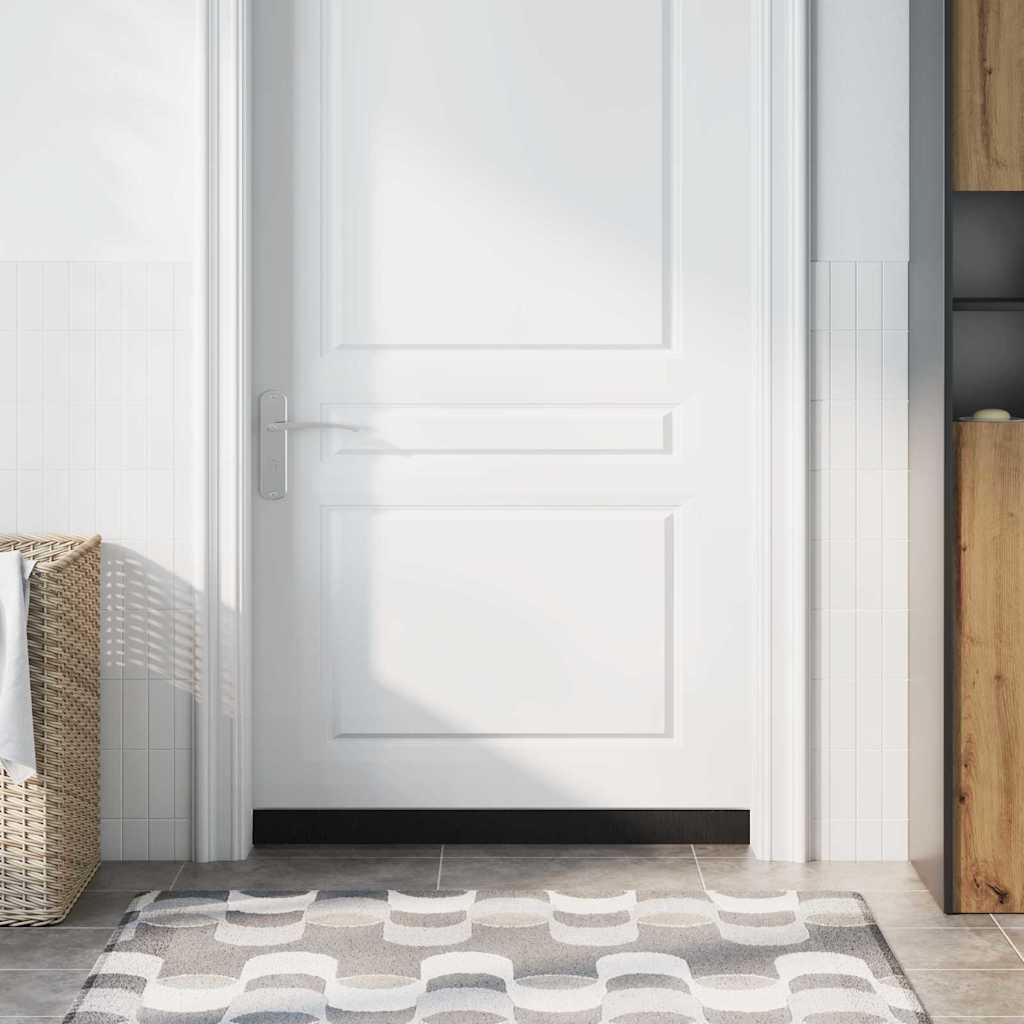 Držač četke za vrata 6 pcs Srebrno 100 cm Aluminijski legura