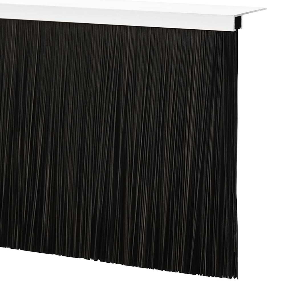 Držač četke za vrata 12 pcs Srebrno 100 cm Aluminijski legura