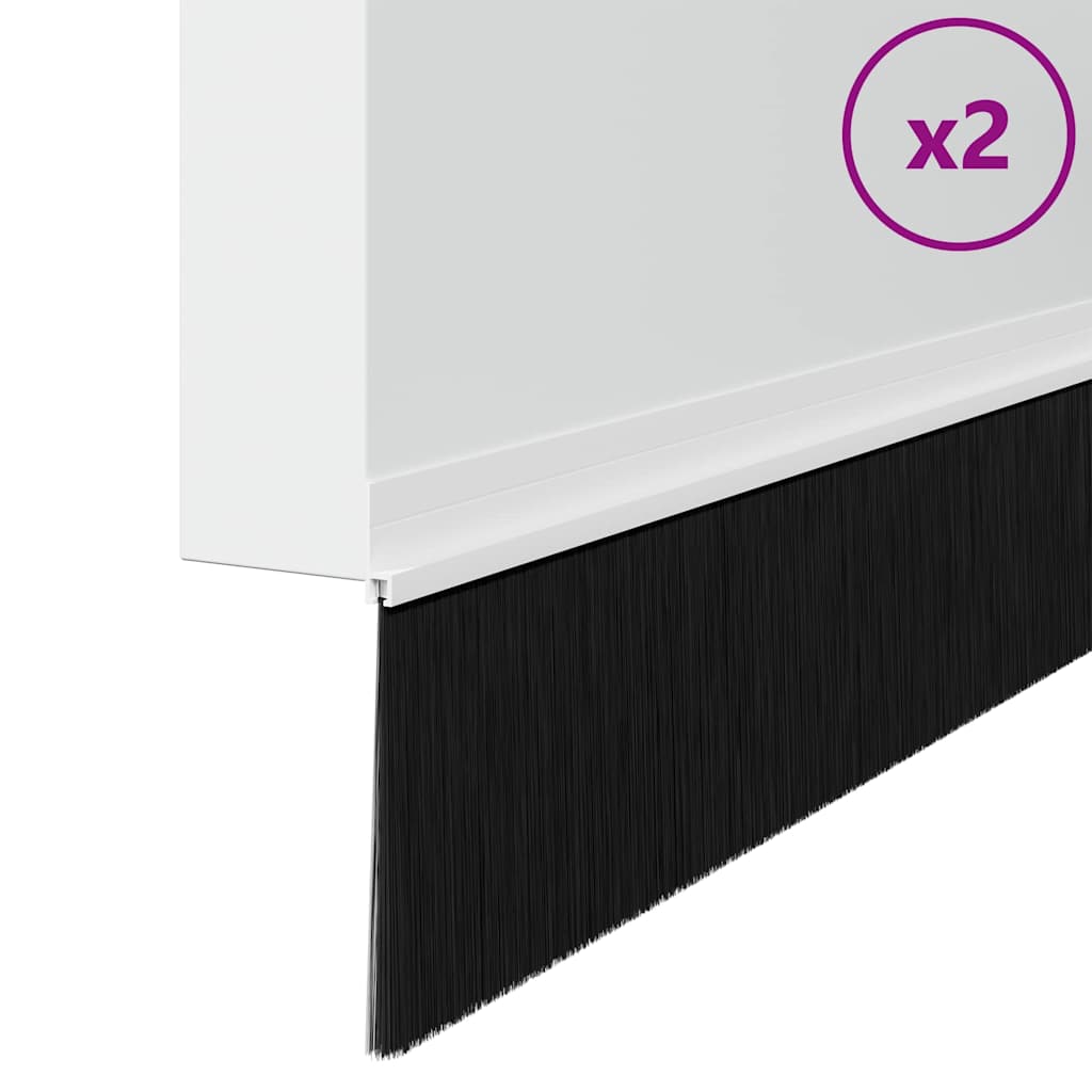 Samoljepljivi pečati za vrata 2 kom. 100 cm Aluminijski legura Bijela