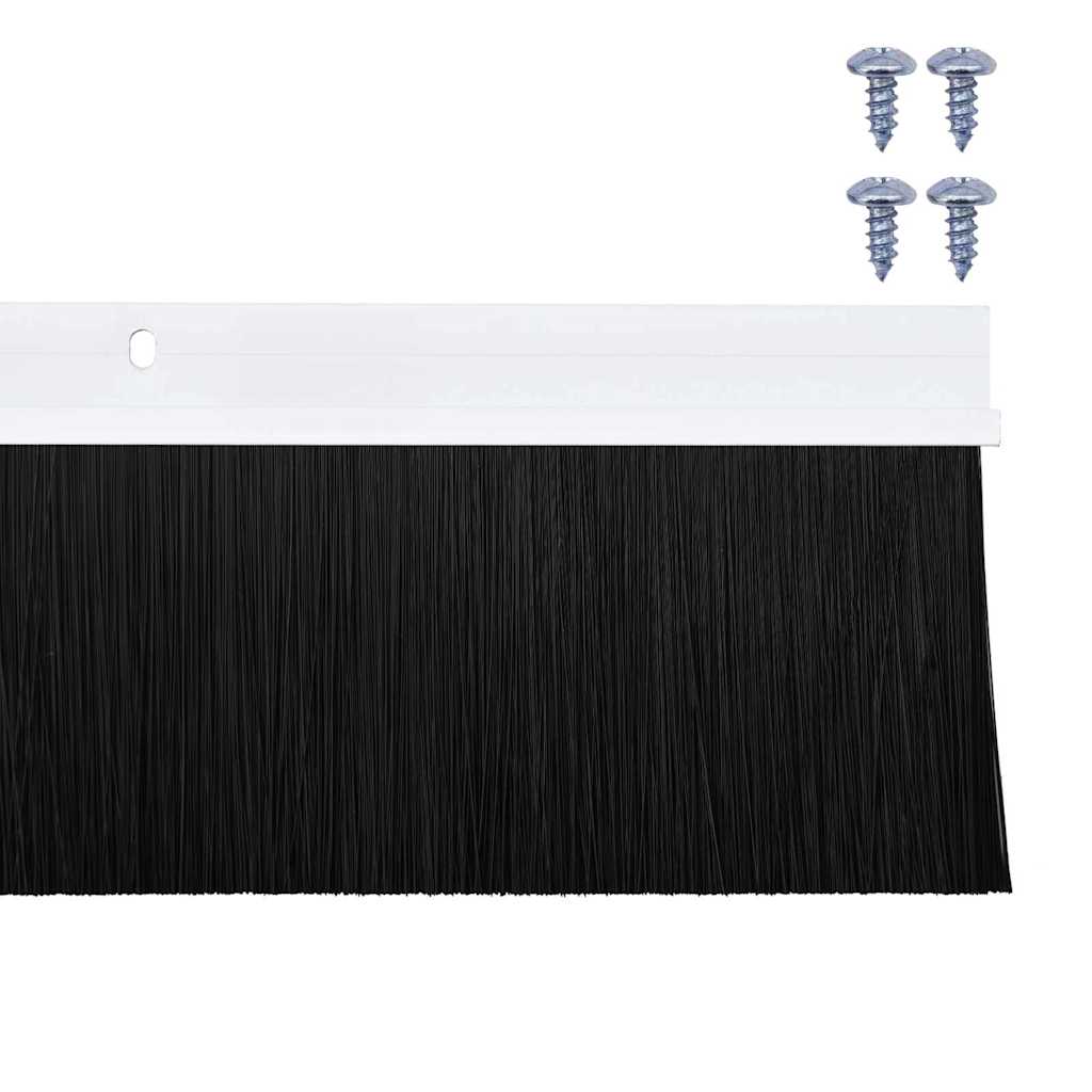 Držač četke za vrata 2 pcs Bijelo 100 cm Aluminijski legura