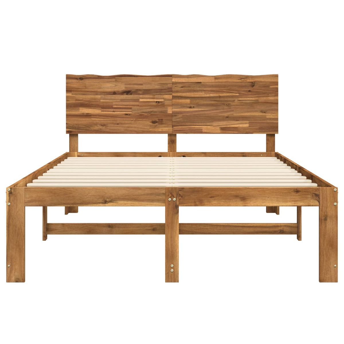 Krevetni okvir s uzglavljem ROSTOCK Prirodna 140 x 190 cm