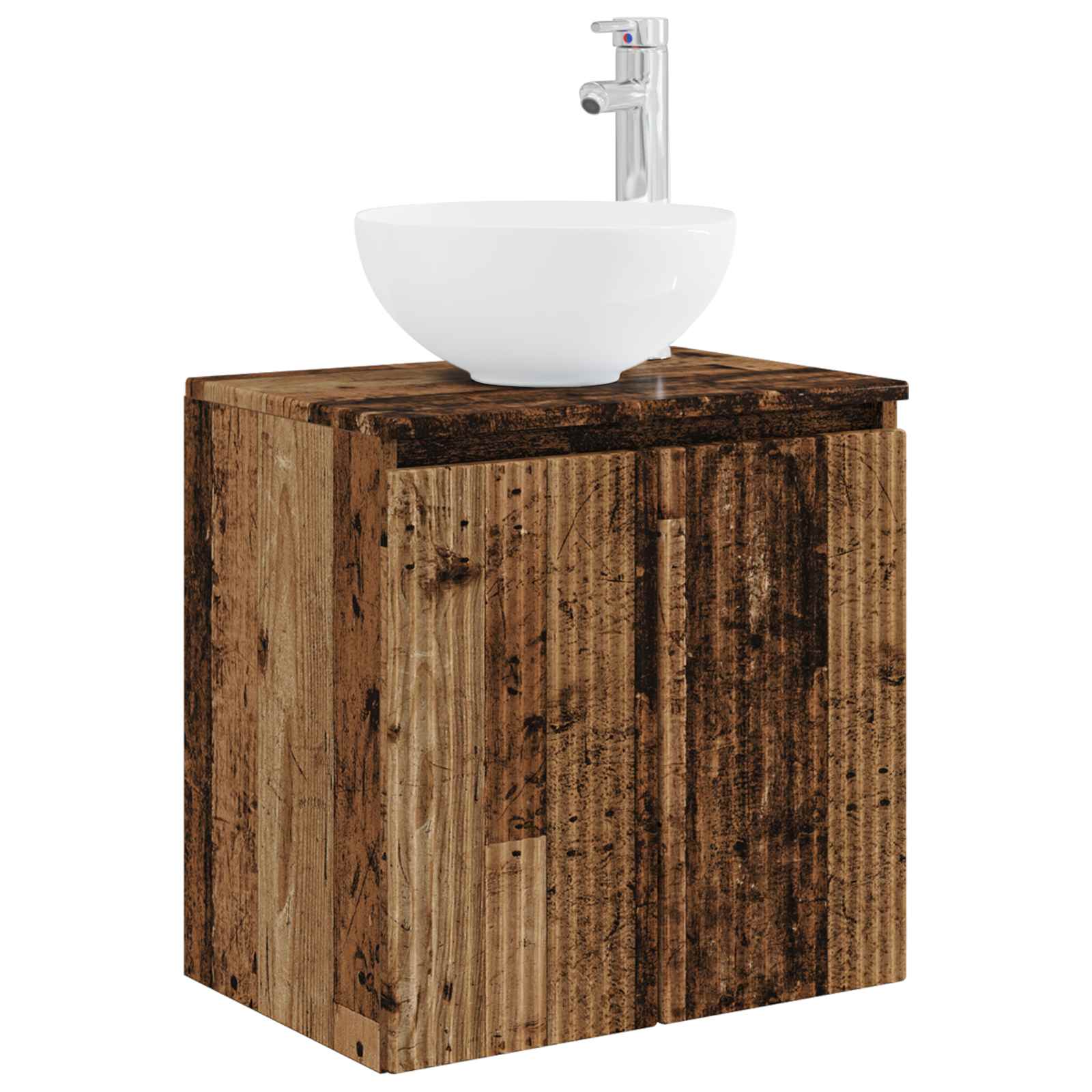 Set ormarića za kupaonicu 3 kom. Staro drvo 49,5 x 41 x 64,5 cm