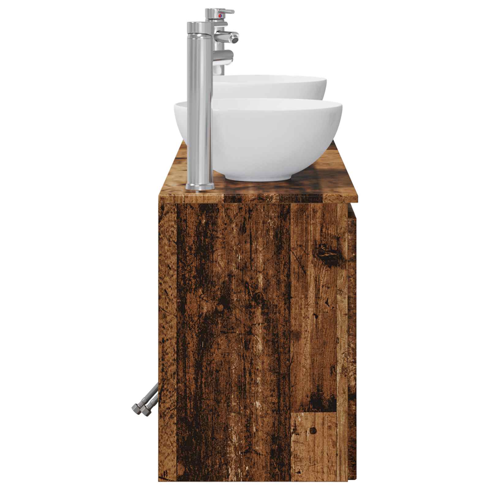 Set ormarića za kupaonicu 3 kom. Staro drvo 49,5 x 41 x 64,5 cm