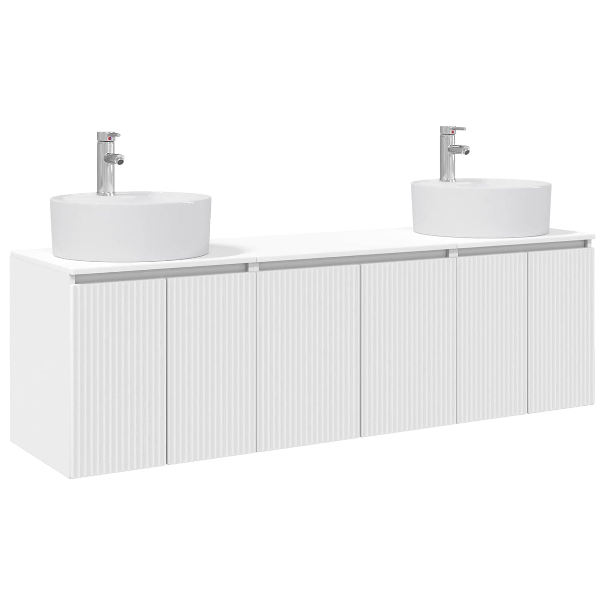 Set ormarića za kupaonicu 3 kom. Bijela 49,5 x 44,5 x 65 cm