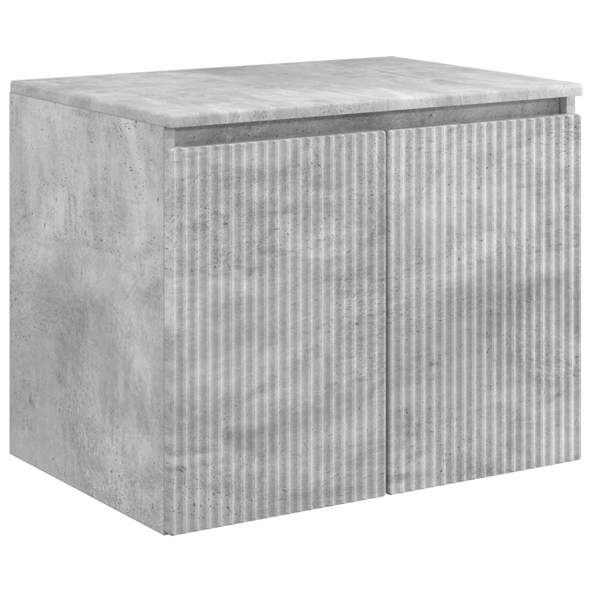 Set ormarića za kupaonicu 3 kom. Betonska siva 49,5 x 44,5 x 65 cm