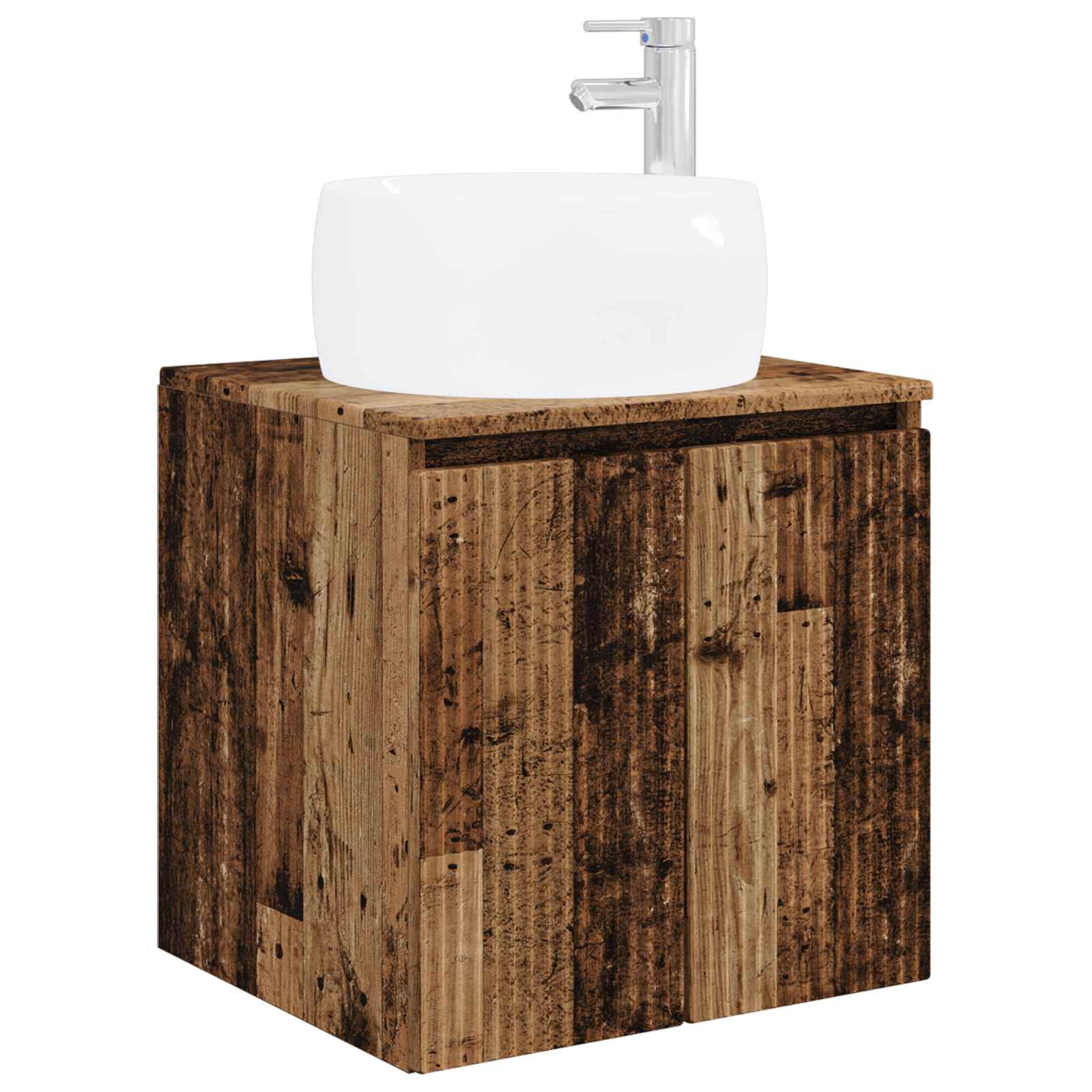 Set ormarića za kupaonicu 3 kom. Staro drvo 49,5 x 44,5 x 66 cm