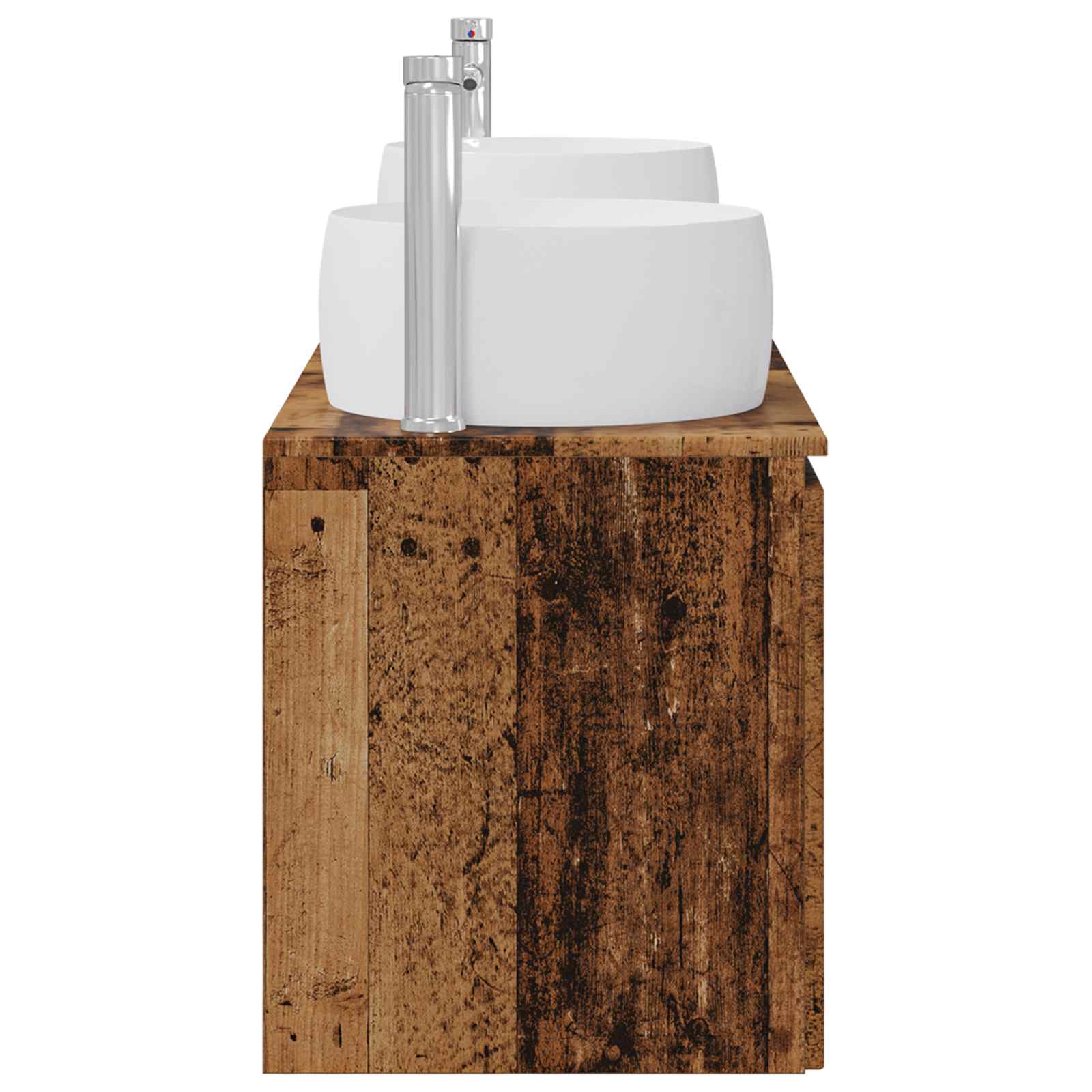 Set ormarića za kupaonicu 3 kom. Staro drvo 49,5 x 44,5 x 66 cm