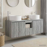 Set ormarića za kupaonicu 3 kom. Siva Sonoma 49,5 x 44,5 x 65,5 cm