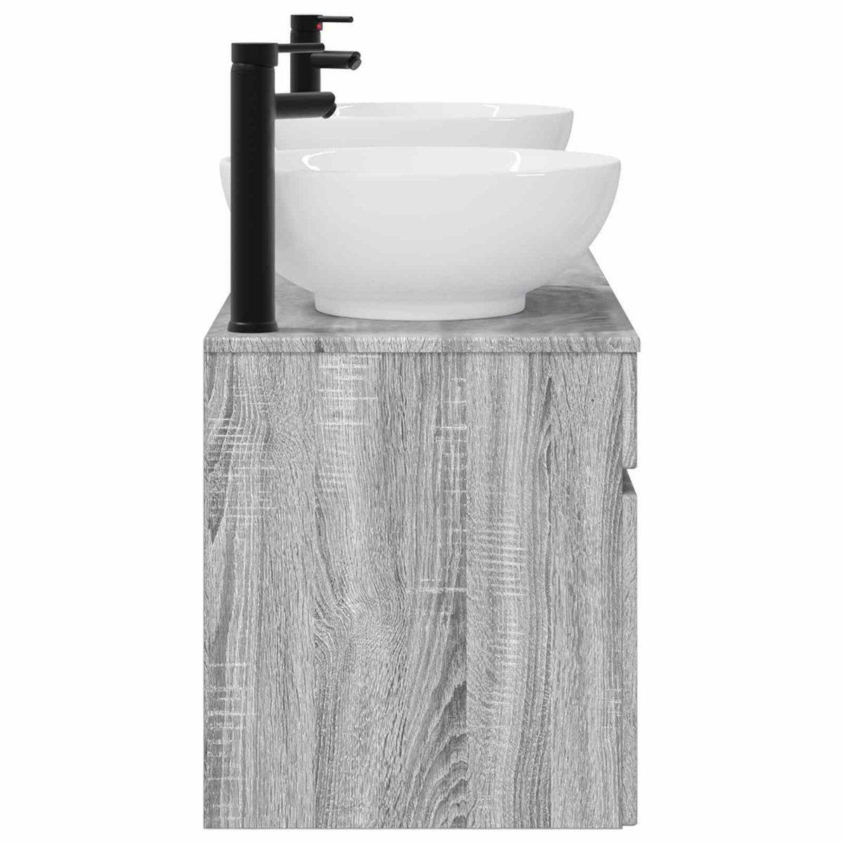 Set ormarića za kupaonicu 3 kom. Siva Sonoma 49 x 44,5 x 66,5 cm