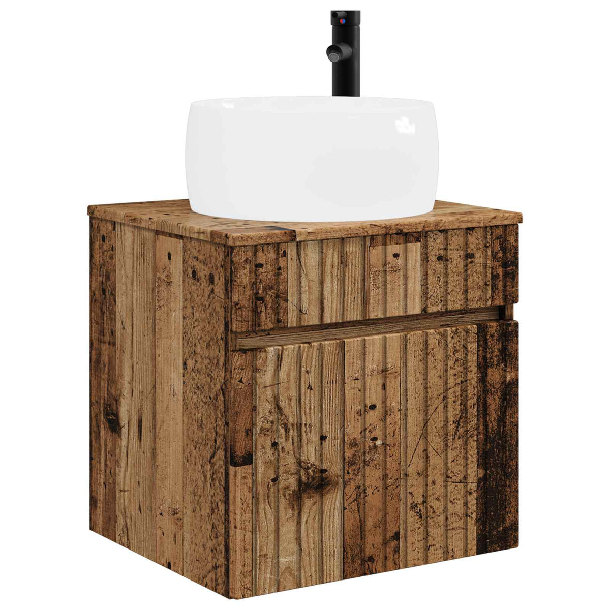 Set ormarića za kupaonicu 3 kom. Staro drvo 49 x 44,5 x 66 cm