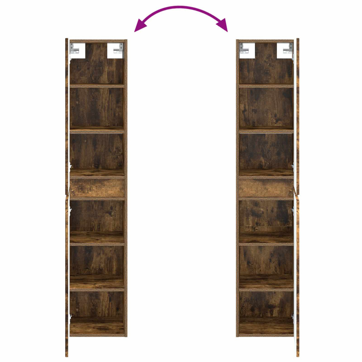 Set namještaja za kupaonicu 3 kom. Dimljeni hrast Smeđa 33 x 34,5 x 160 cm