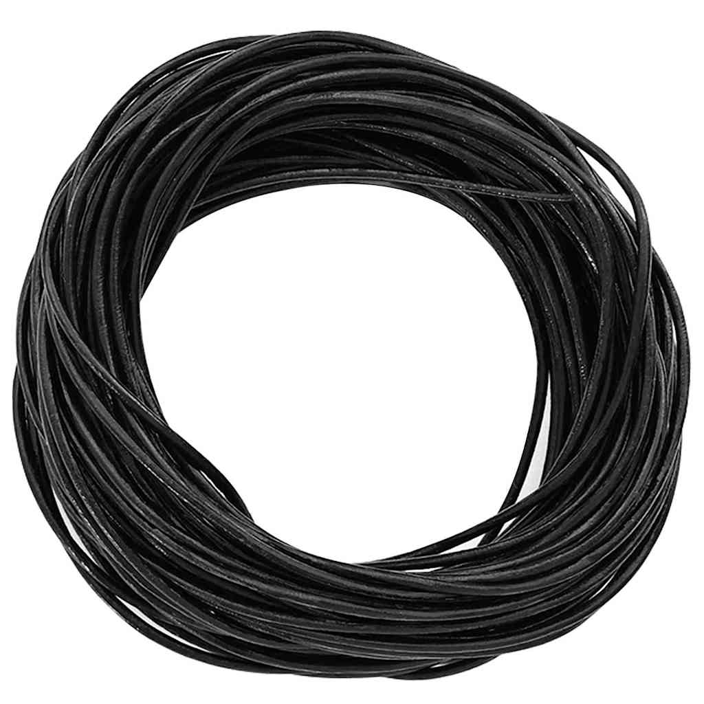 Kožni konop Crna Ø1 mm x 5 m Koža