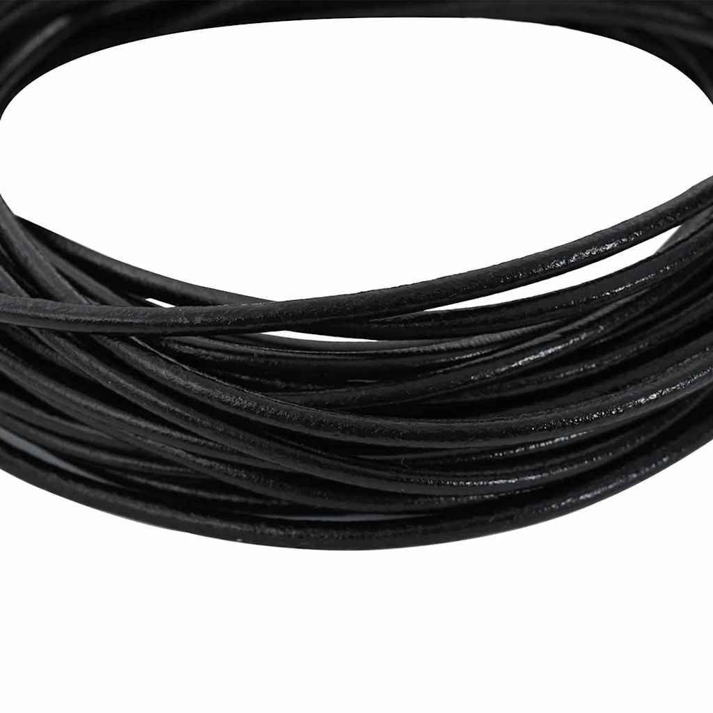 Kožni konop Crna Ø3 mm x 5 m Koža