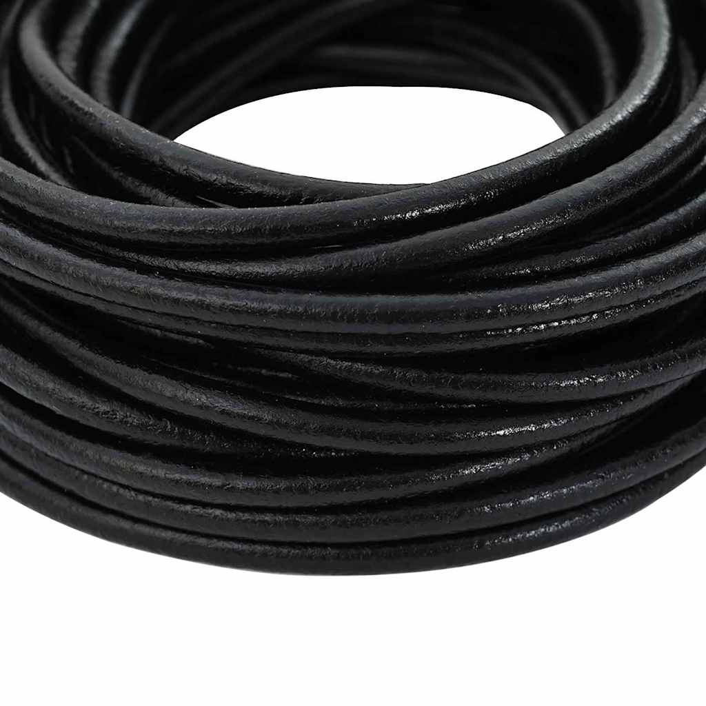 Kožni konop Crna Ø4 mm x 50 m Koža