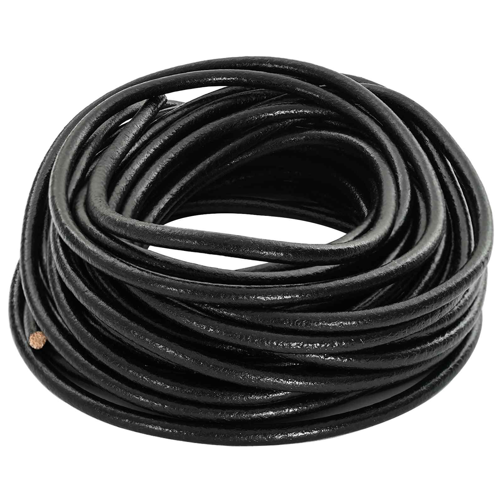 Kožni konop Crna Ø5 mm x 50 m Koža