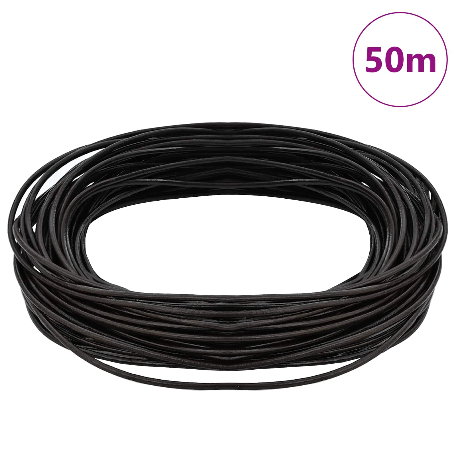 Kožni konop Tamno smeđa Ø2 mm x 50 m Koža