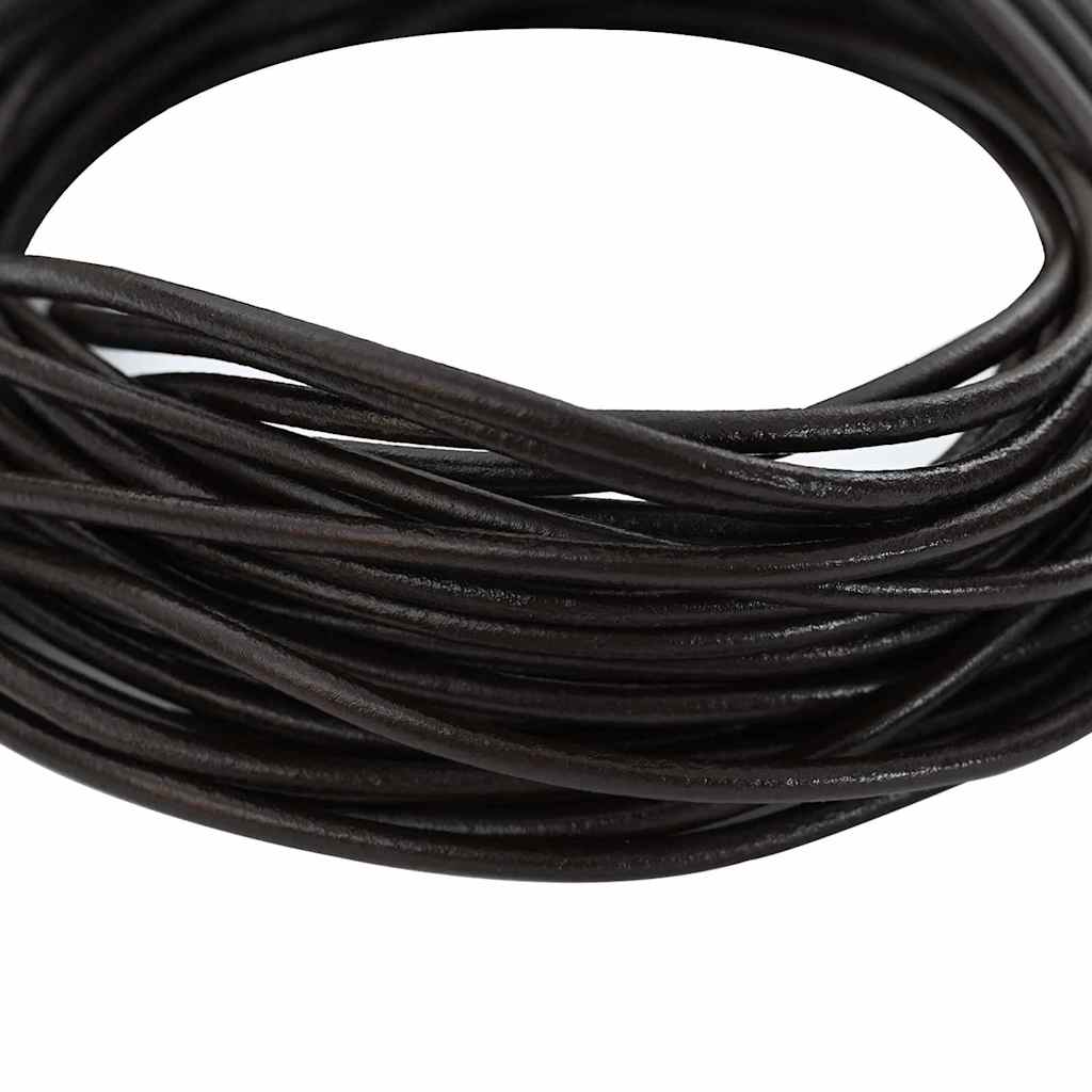 Kožni konop Tamno smeđa Ø2,5 mm x 5 m Koža